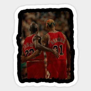 MJ and Rodman Vintage #2 Sticker